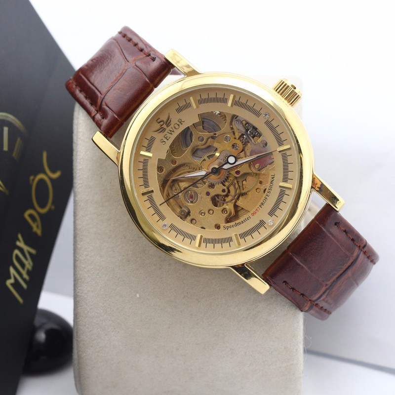 ĐỒNG HỒ NAM SEWOR SE0057 LỘ MÁY