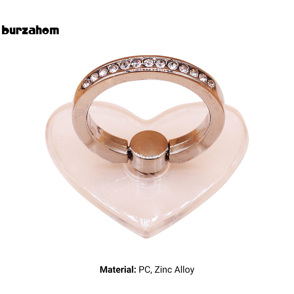 Vòng nhẫn xỏ ngón tay giữ điện thoại đính đá tiện lợi