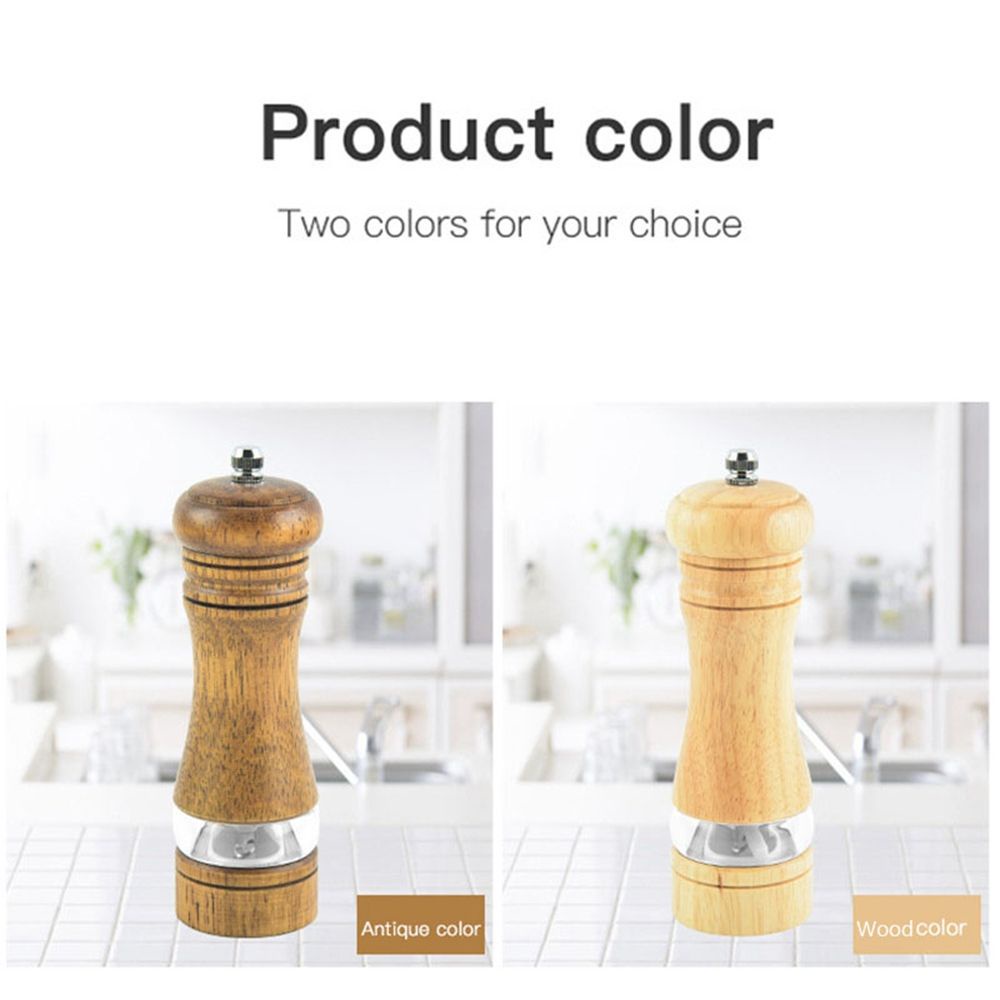Lọ Xay Tiêu Bằng Gỗ Đa Năng Có Thể Điều Chỉnh