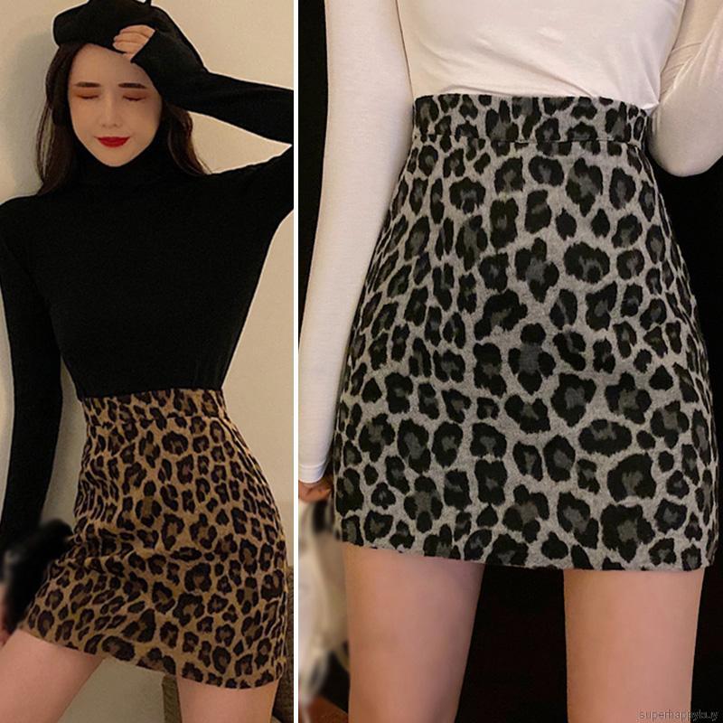 Chân Chân Váy Ngắn In Họa Tiết Da Báo Phong Cách Retro | BigBuy360 - bigbuy360.vn