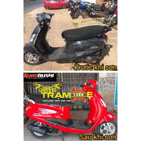 SƠN SAMURAI GÓI COMBO SƠN MÀU ĐỎ SIÊU XE FERRARI ĐỎ NỔI BẬT GỒM 4 CHAI - Trạm Xe 1368, hàng xịn giá tốt