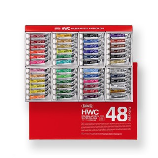 Màu nước dạng tuýp Holbein Watercolor Artists HWC 18/24/30/48/60/108 màu 5ml - màu vẽ chuyên nghiệp hạng họa sĩ
