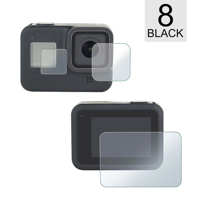 Bộ 6 miếng dán cường lực Gopro Hero 8 Black chống sướt màn hình
