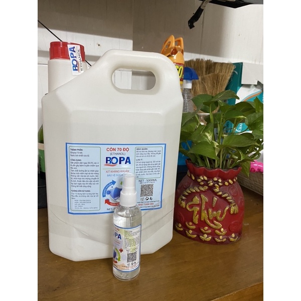 Cồn y tế Bopa can 5L