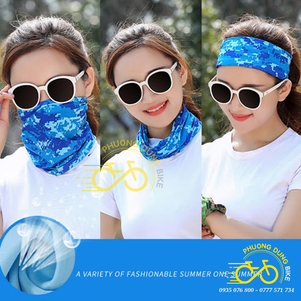 Khăn đa năng đi phượt, đi đường xa, đi xe đạp