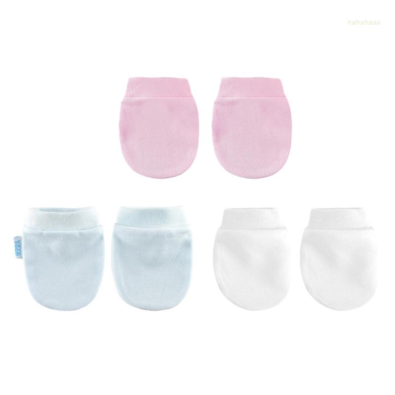 Set 4 đôi găng tay đan len chống cào dễ thương cho bé sơ sinh