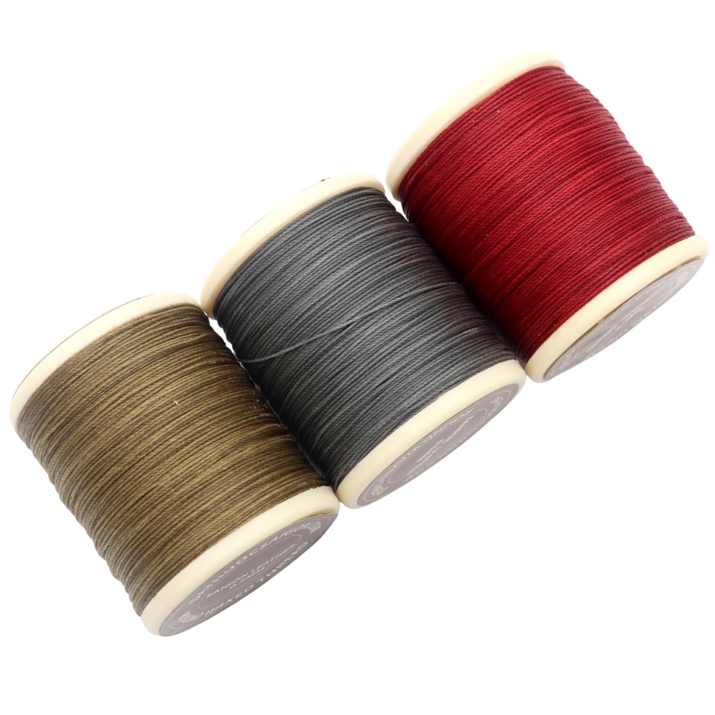 Chỉ khâu giày - Chỉ sáp may da 0.5mm màu xanh rêu nhạt thương hiệu Da Thuộc Sài Gòn