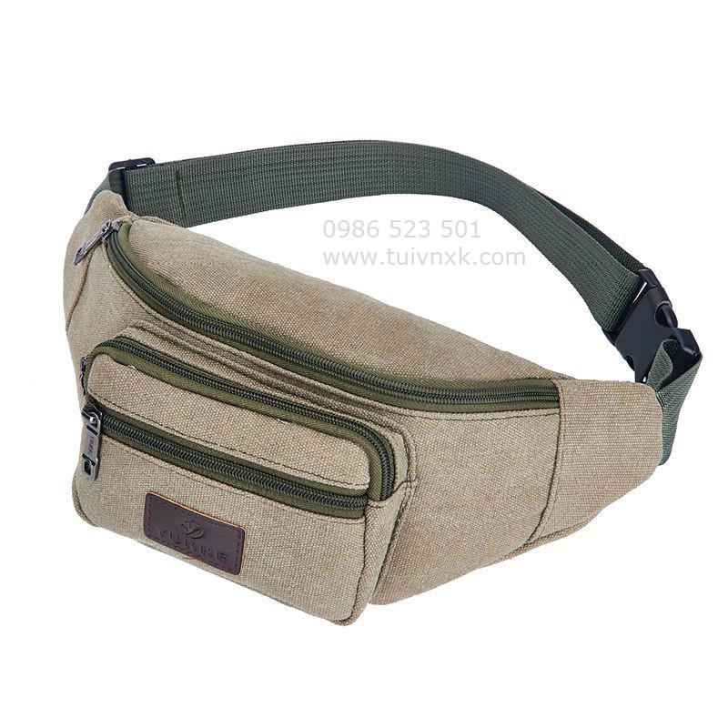 Túi đeo bụng vải bố