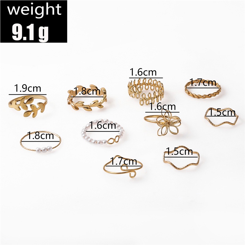 Nhẫn Mạ Vàng Đính Ngọc Trai Nhân Tạo Phong Cách Bohemia Thời Trang 2022