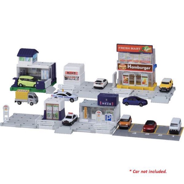 Mô hình thành phố chơi xe tomica: Tomica build city basic set của hãng Tomy Takara