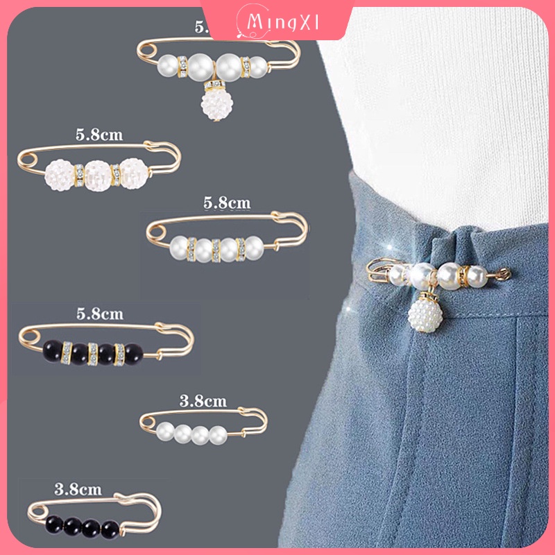 Kẹp Cố Định Quần Áo Đính Ngọc Trai Đa Năng Thời Trang Cho Nữ