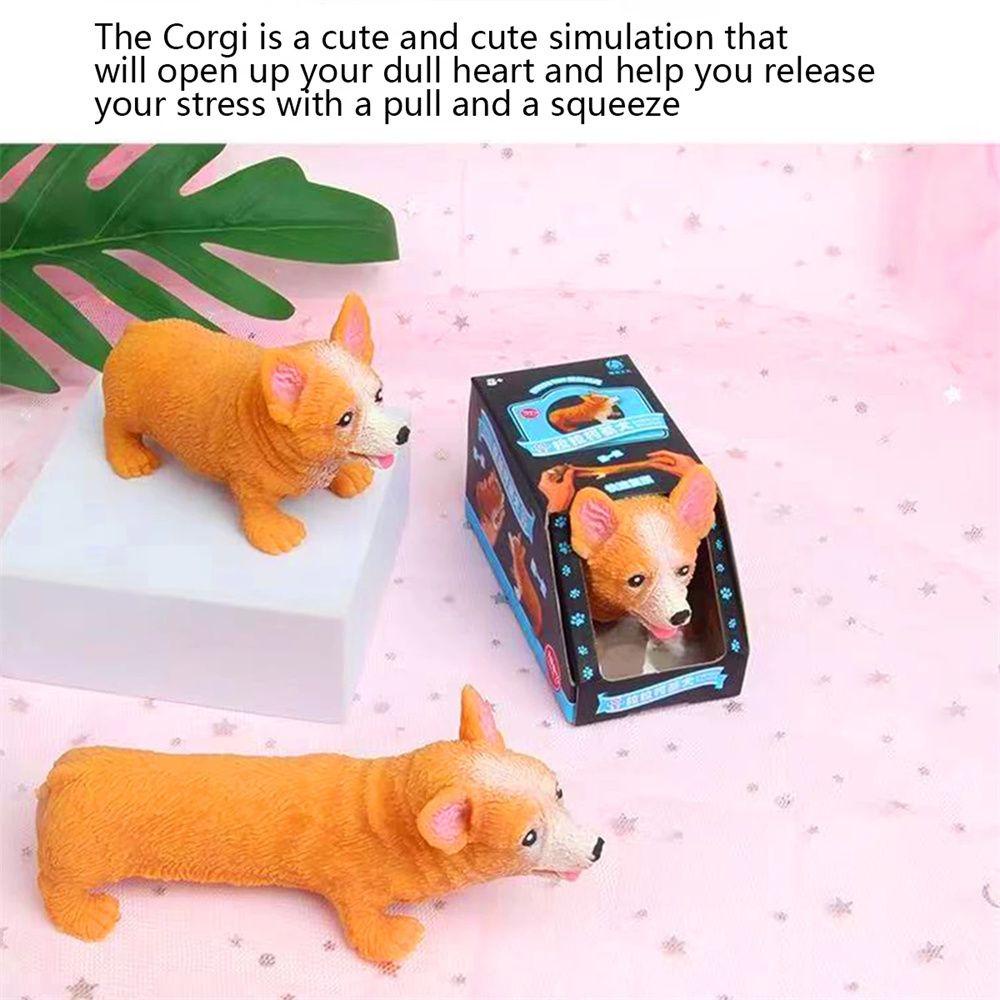 Đồ Chơi Nắn Bóp Hình Chú Chó Corgi Corgi Dễ Thương