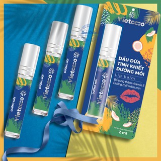 Dưỡng Môi Dầu Dừa 👄VIETCOCO🍓  Nguyên Chất 100% Tinh Khiết Ép Lạnh Organic Dưỡng Làn Môi Luôn Căng Mịn Sáng Hồng