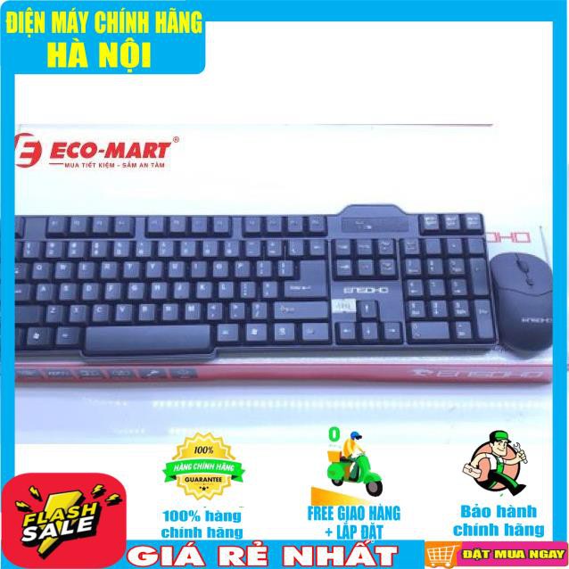 Bộ Bàn Phím Chuột Không Dây Ensoho E-116CB