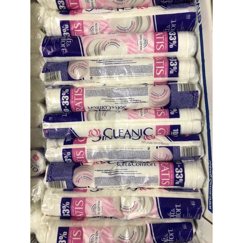 Bông Tẩy trang Cleanic Soft And Comfort Cotton Pads | BigBuy360 - bigbuy360.vn