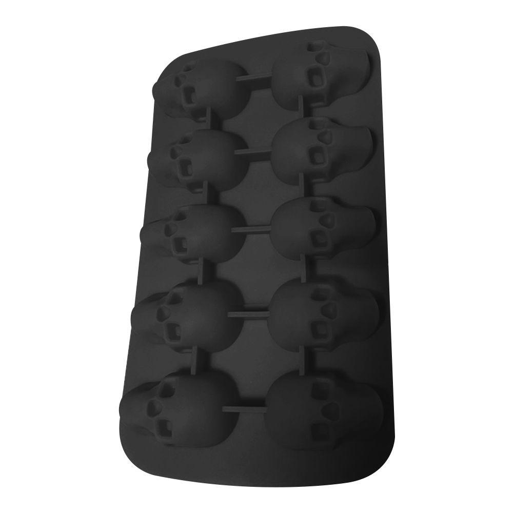 YNATURAL Khuôn Làm Sô Cô La / Cocktail Hình Đầu Lâu 3D10 Ô