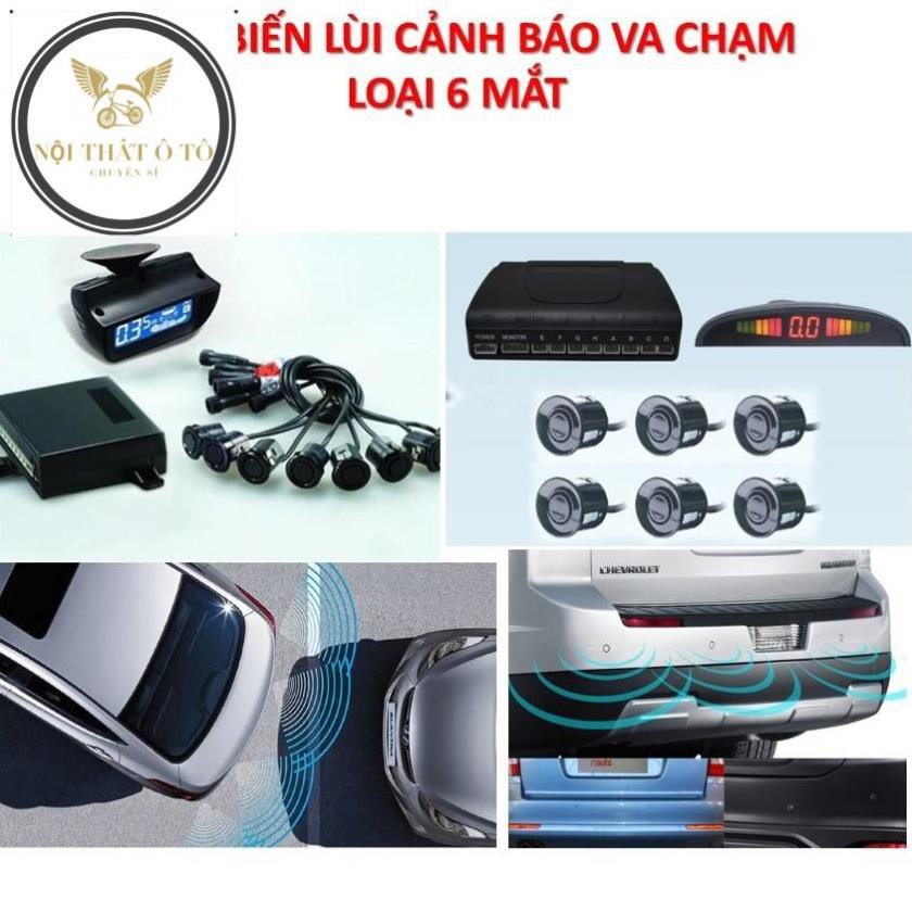 CẢM BIẾN LÙI 6 mắt cảnh báo va chạm Ô tô