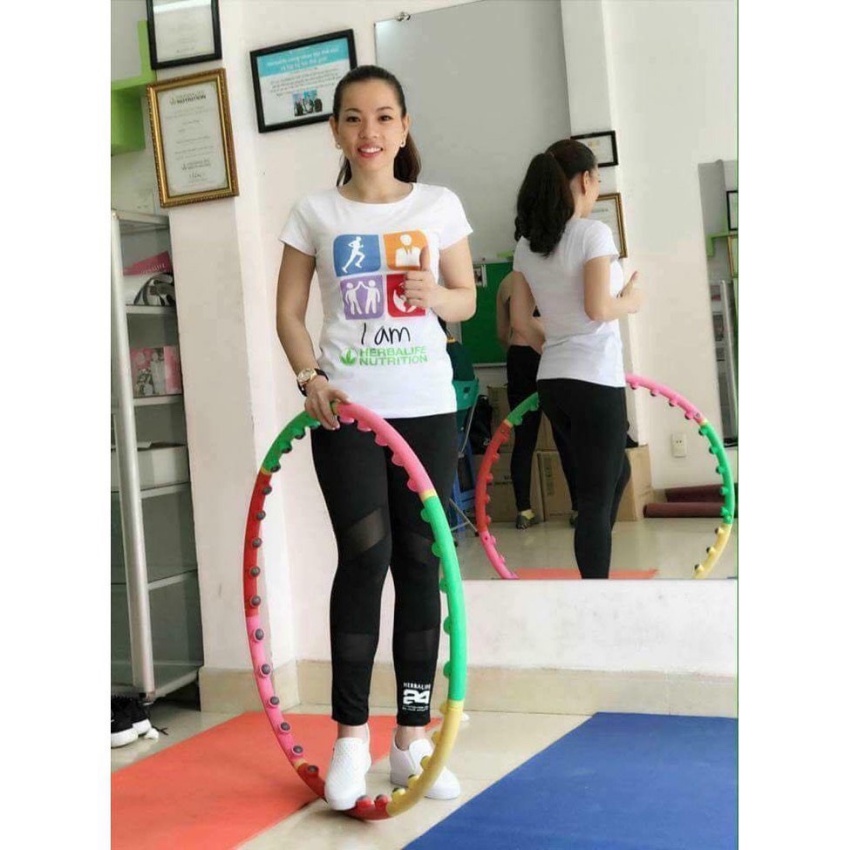 Vòng lắc eo giảm mỡ bụng - vòng lắc tập gym Hula hoop 98cm