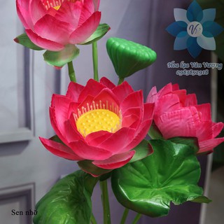 Hoa Lụa Để Bàn 🌺FREESHIP🌺 Hoa Sen Giả
