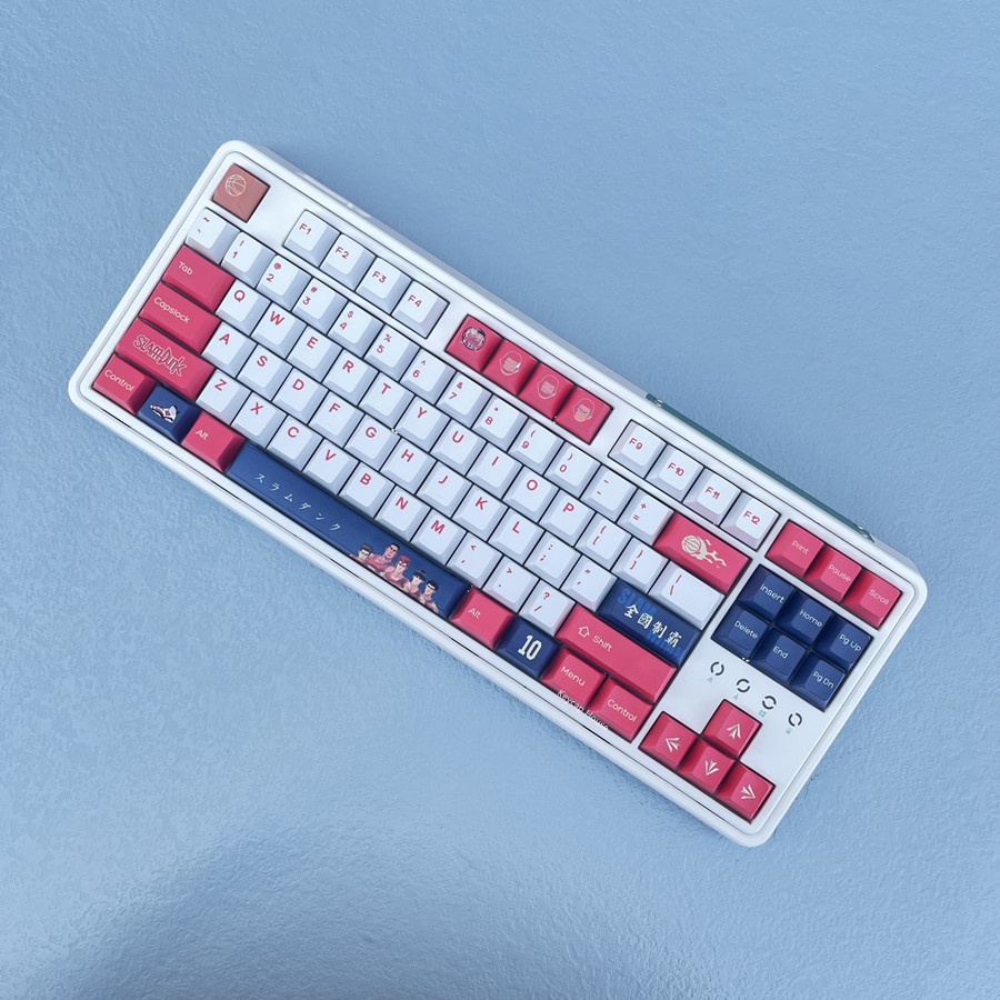 134 Phím SLAM DUNK Keycap Cherry Profile Sakuragi Hanamichi Anime PBT Dye Sub Bàn phím cơ học Keycaps