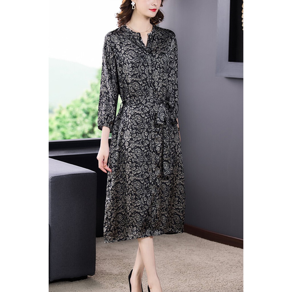 ( HÀNG SẴN) Váy Đầm Nữ Trung Niên Cho Mẹ Sang Trọng VH62 - Hàng Quảng Châu Cao Cấp | BigBuy360 - bigbuy360.vn