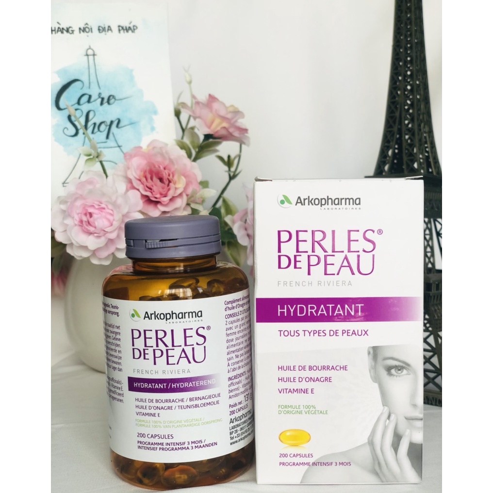 Collagen giúp đẹp da Perles de Peau Arkopharma nội địa Pháp