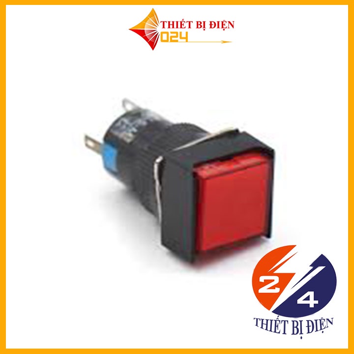 Nút Nhấn Đề Vuông 24VDC AL6 - A Nhấn Giữ Có Đèn Nhiều Màu