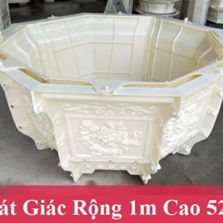 Khuôn đúc chậu cảnh bát giác rộng 1m cao 52