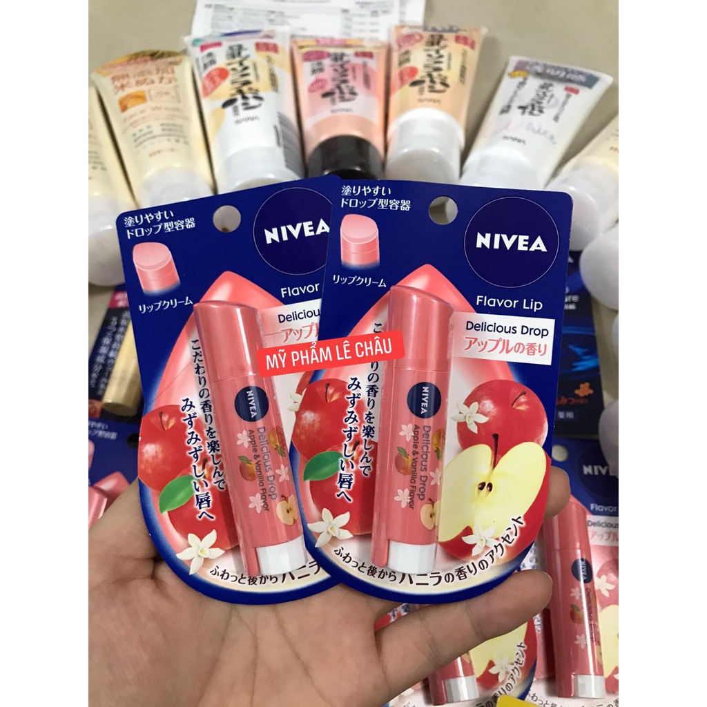 SON DƯỠNG NIVEA HƯƠNG TÁO CHUẨN NỘI ĐỊA NHẬT