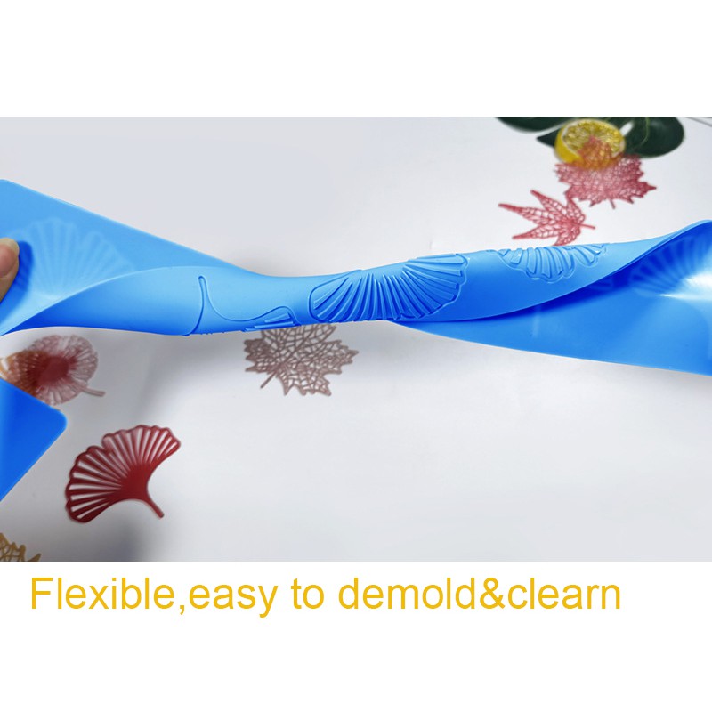 Khuôn Silicone Làm Bánh Tạo Hình Chiếc Lá Trang Trí Viền DIY DBS221