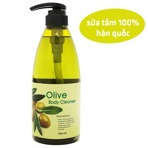 Sữa tắm loại bỏ bã nhờn tinh chất lô hội Welcos Aloe Body Cleanser Hàn Quốc 750ml - Hàng Chính Hãng