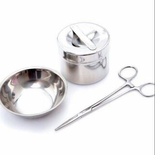 Combo  3 cái  hộp  đựng bông  . Phanh thẳng không mấu  và  bát  kền