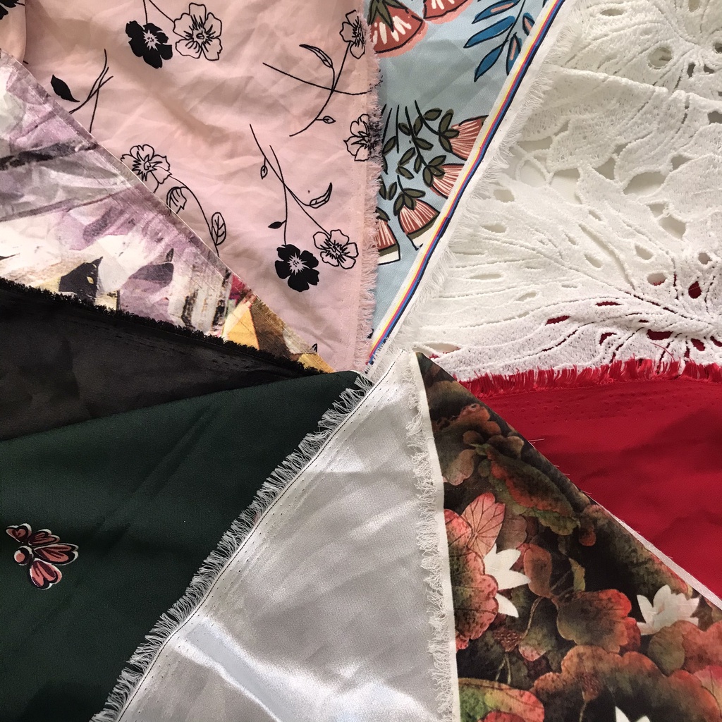 Vải Khúc Giá Rẻ Các Loại - Co Giãn, Mềm Mịn - May Đầm, Váy, Áo, Đồ Trẻ em, Tập May