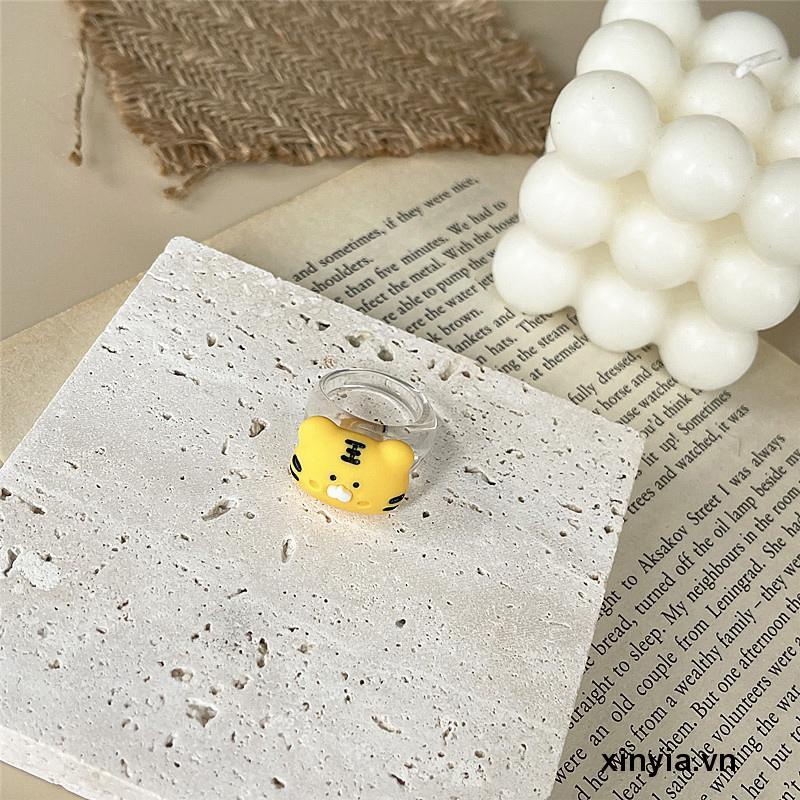 Nhẫn Hình Động Vật Dễ Thương Phong Cách Harajuku Nhật Bản