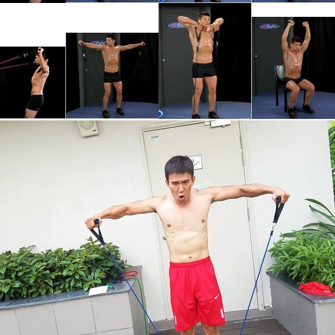 Dây Ngũ Sắc Tập Gym Đa Năng Full Body - Dây Kháng Lực Tập Gym, Dụng Cụ Tập Gym Tại Nhà
