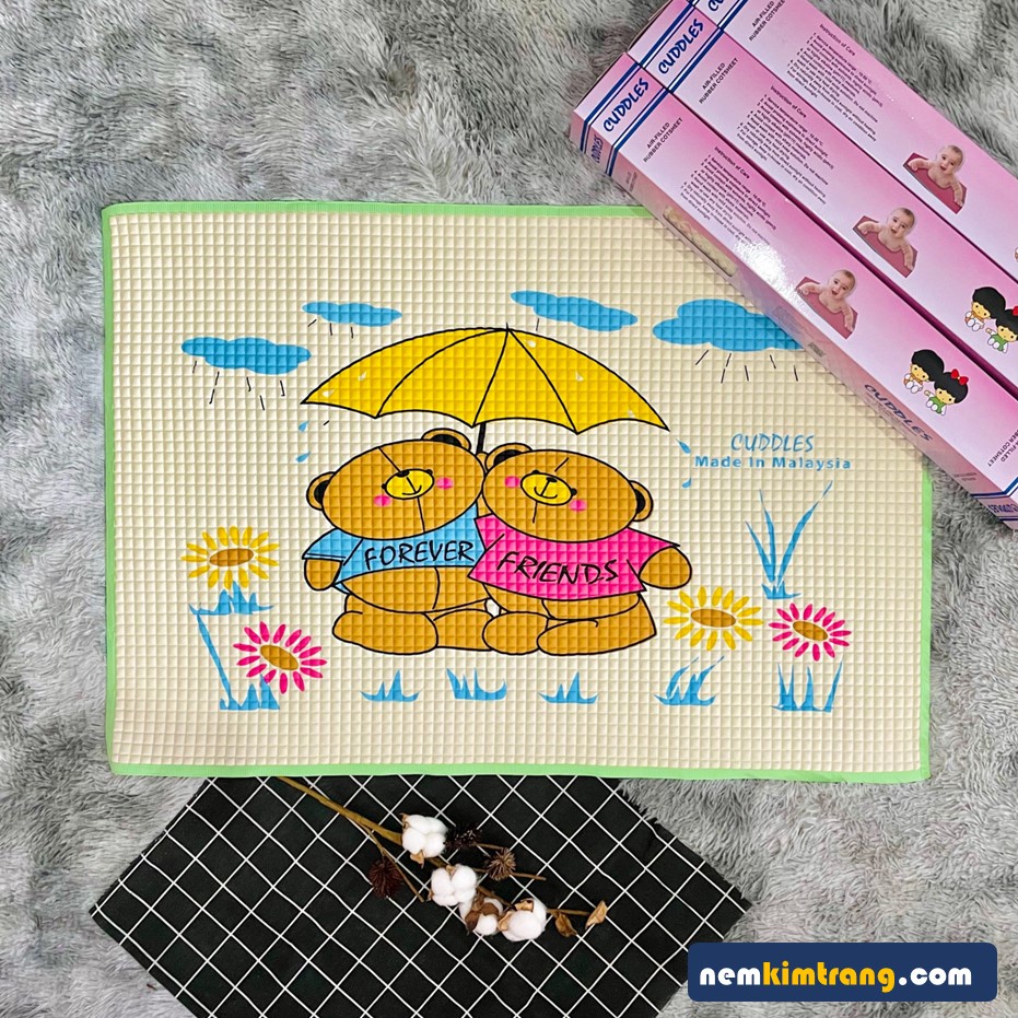 Tấm lót cao su chống thấm em bé Malaysia - THOÁNG KHÍ, NHIỀU MẪU MÃ