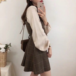 ┅[ORDER] Set váy yếm áo sơ mi tiểu thư 🎀
