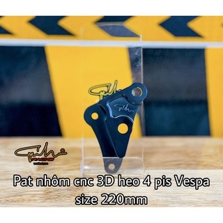 Pat CNC Heo 4Pis Cho Vespa Đi Đĩa 220 (Pat Đen)