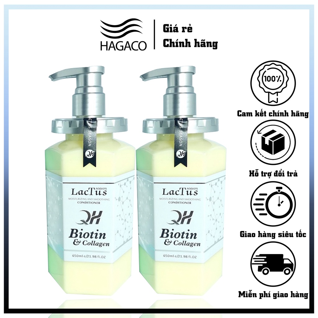 Dầu gội Biotin Lactus Season giảm rụng tóc, ngăn gàu nuôi dưỡng từ chân tóc QH Lactus CT84