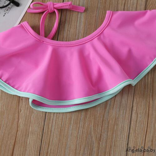 Bộ Bikini 2 Mảnh Xếp Nếp Cho Bé Gái