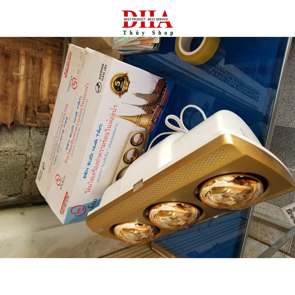 [HÀNG CHÍNH HÃNG] ĐÈN SƯỞI NHÀ TẮM ORKIN 3 BÓNG - HÀNG THÁI LAN CHẤT LƯỢNG NHIỆT TỐT - CHỐNG LÓA MẮT