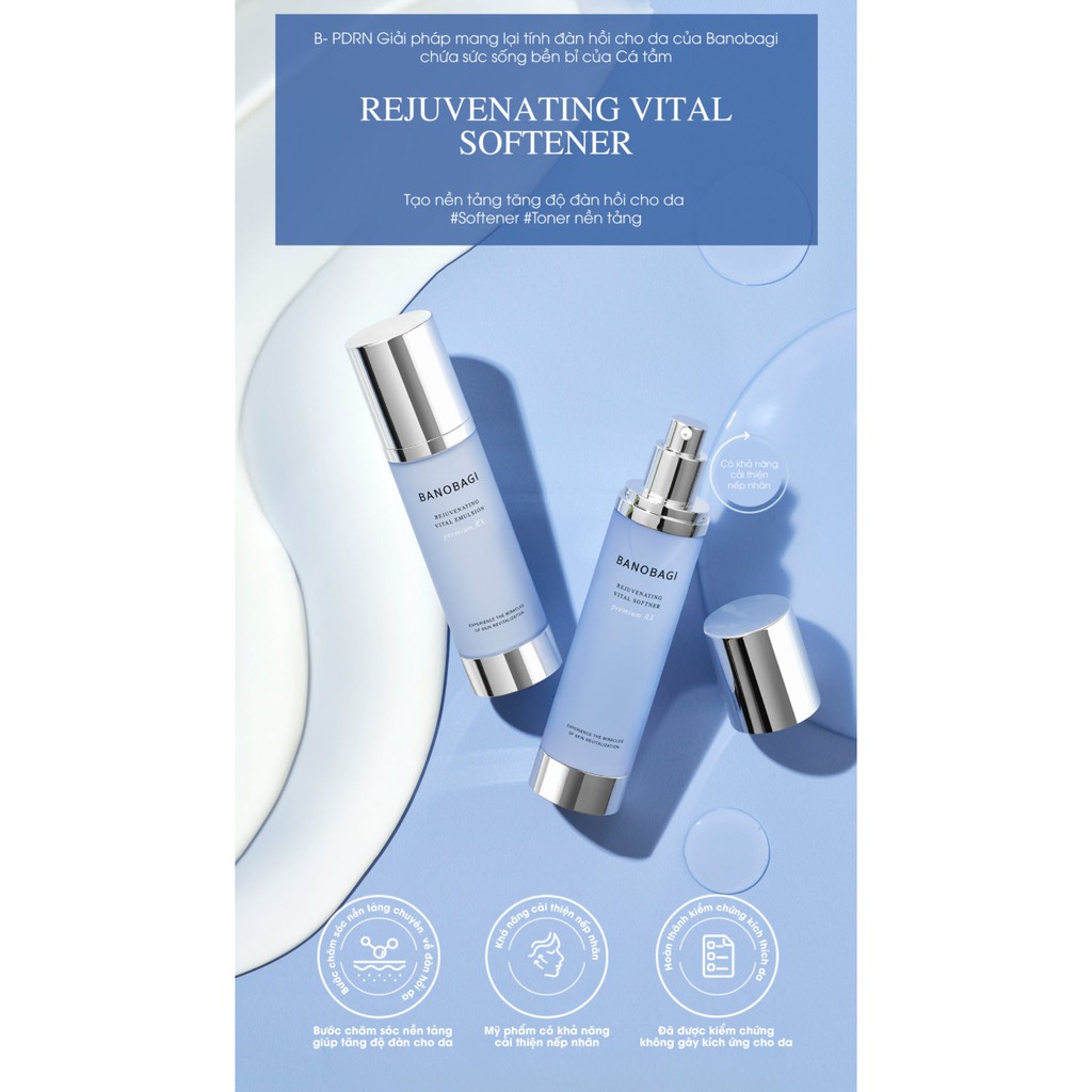 Nước Thần Cấp Ẩm Trẻ Hóa Da Chuyên Sâu BANOBAGI Rejuvenating Vital Softner 120ml