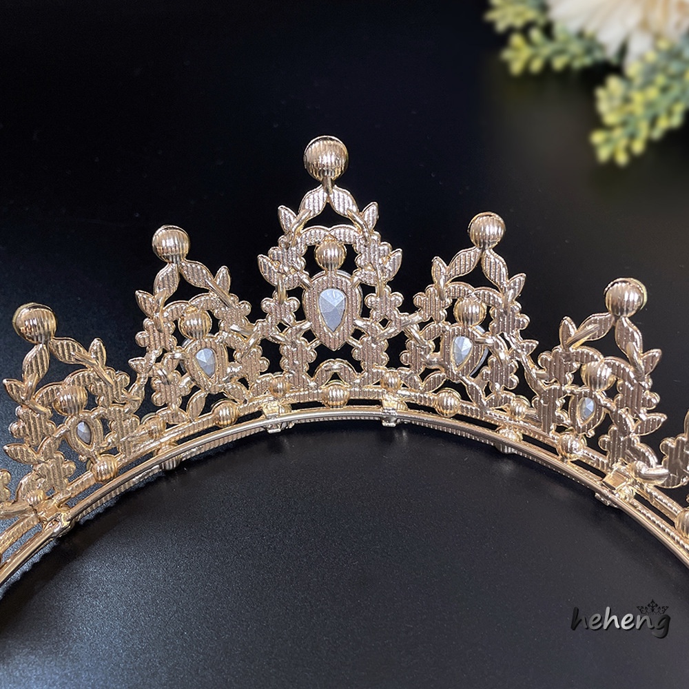 Cài Tóc Hình Vương Miện Baroque Đính Đá Nhiều Màu Sắc Bằng Hợp Kim Dành Cho Cô Dâu / Tiệc Sinh Nhật