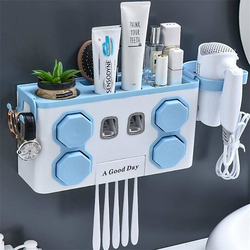 kệ lò vi sóngđời Kệ Không đục lỗ, hút tường, dụng cụ nặn kem đánh răng, giá để đồ nha khoa | BigBuy360 - bigbuy360.vn