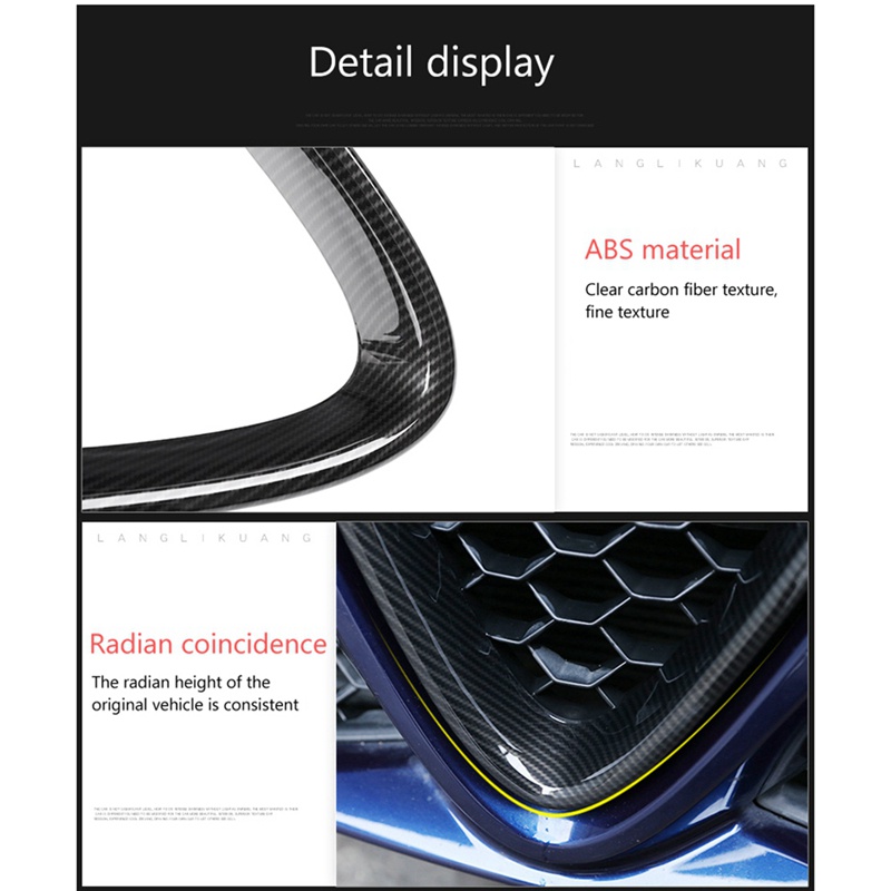 Miếng Dán Logo Chữ V Trang Trí Khung Cản Trước Xe Hơi Alfa Romeo Giulia 2016-2019