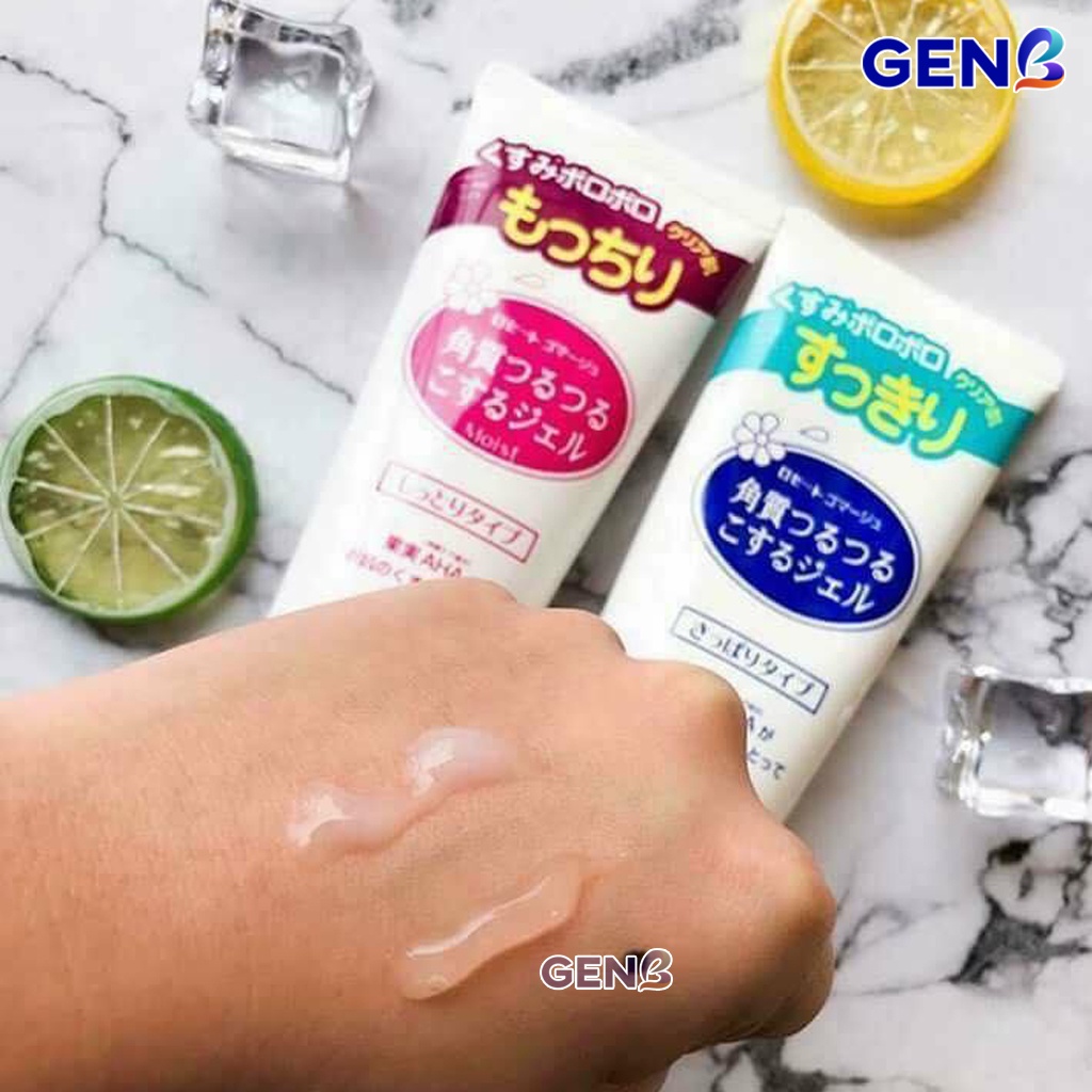 Tẩy Tế Bào Chết Da Mặt Rosette Peeling Gel NHẬT 120g Hồng Xanh - Gel Tẩy Da Chết Mặt Rosette CHÍNH HÃNG GENB