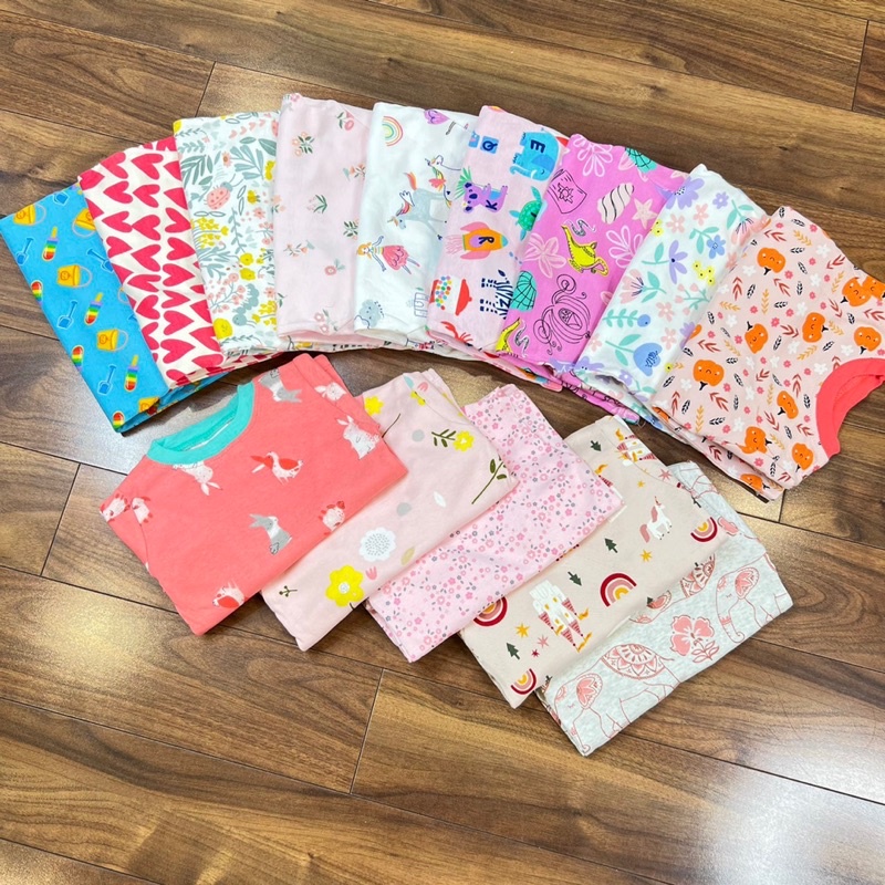 Bộ dài tay cotton borip bé trai / bé gái  (Sz 10-23kg)