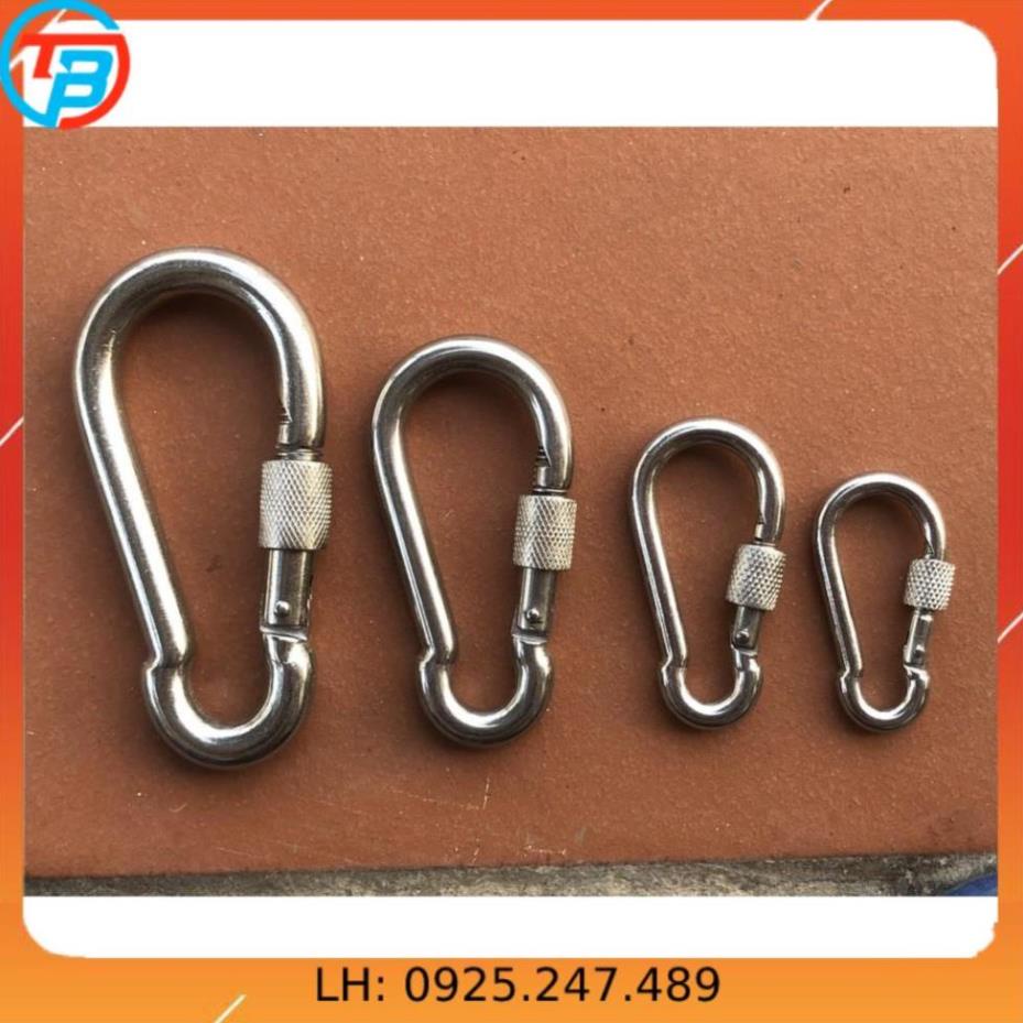 Móc xích Chốt Ren An Toàn INOX [ Phi 10mm ] CÁP THÉP Thái Bình VinàN