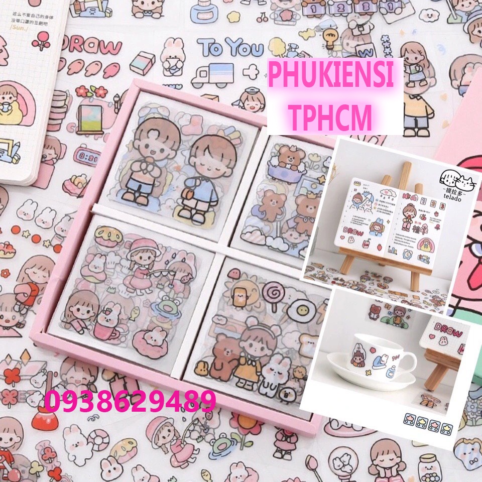 SIÊU RẺ CHỈ 1K 1 Tấm Sticker Đáng Yêu