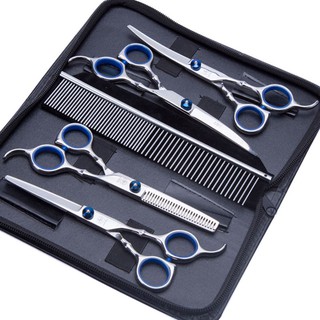 Bán với giá thấp Kéo cắt tóc cho thú cưng Bộ kéo cắt tóc chuyên nghiệp Kéo cắt tóc Cắt tóc Xoăn